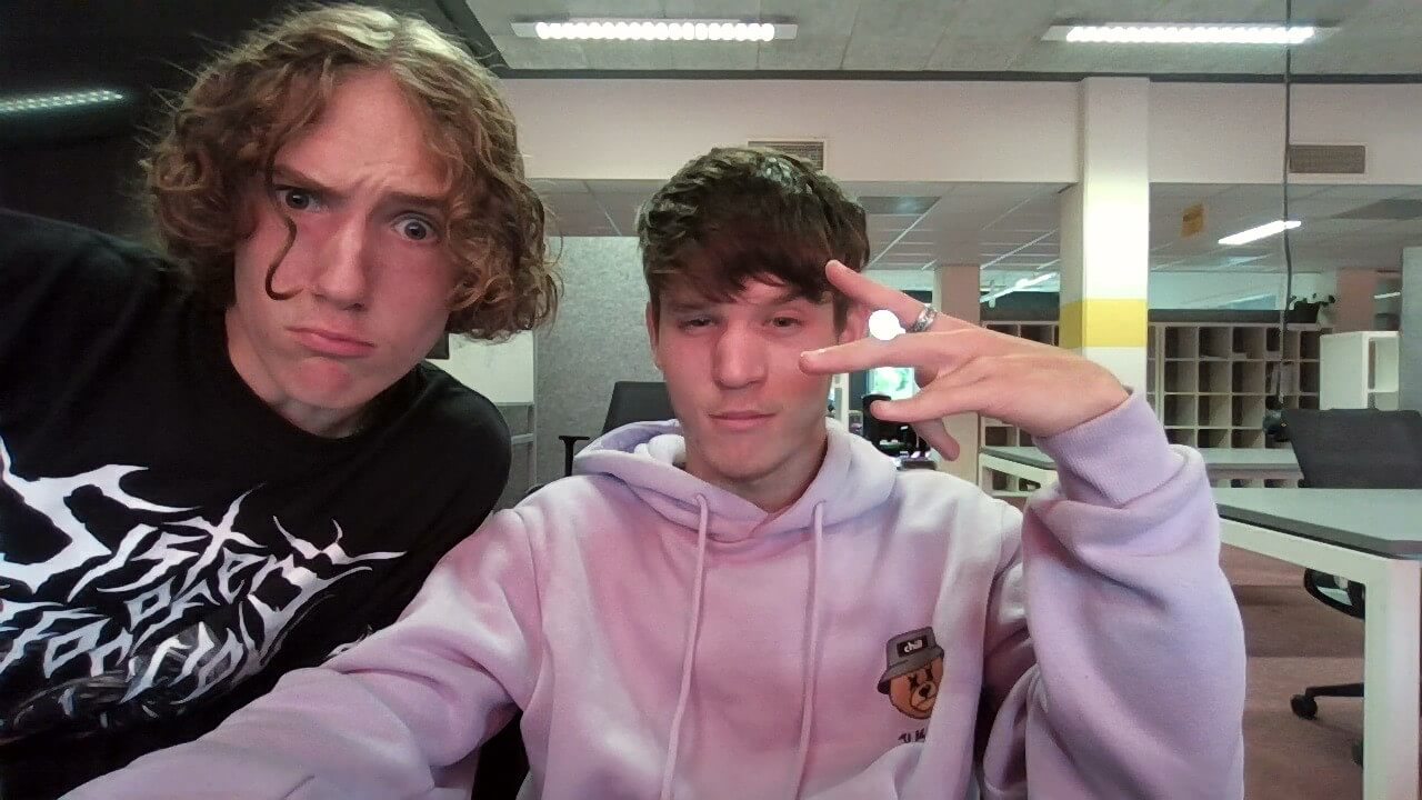 Foto van mij en een vriend